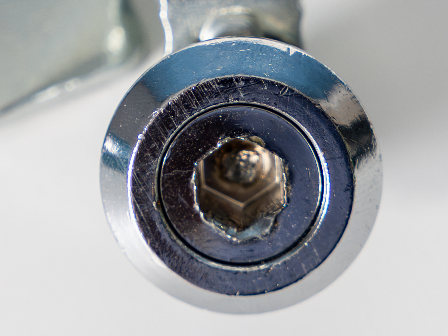 broken lock close up