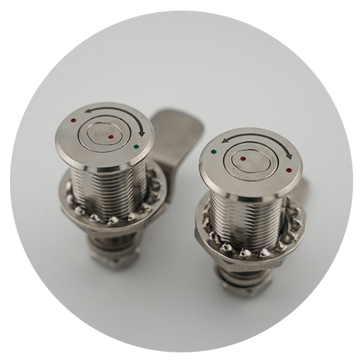 two contour secure locks in circle frame