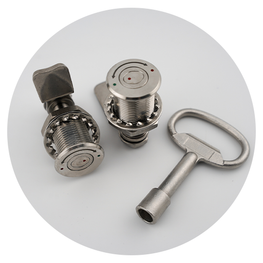 Contour Secure Locks and Key in circle frame