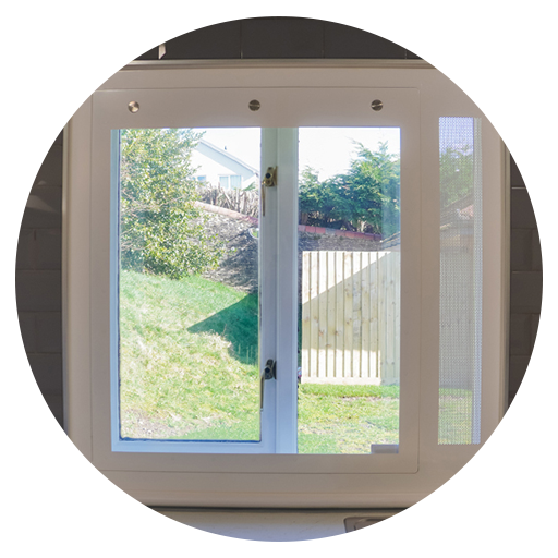 window protector in circleframe